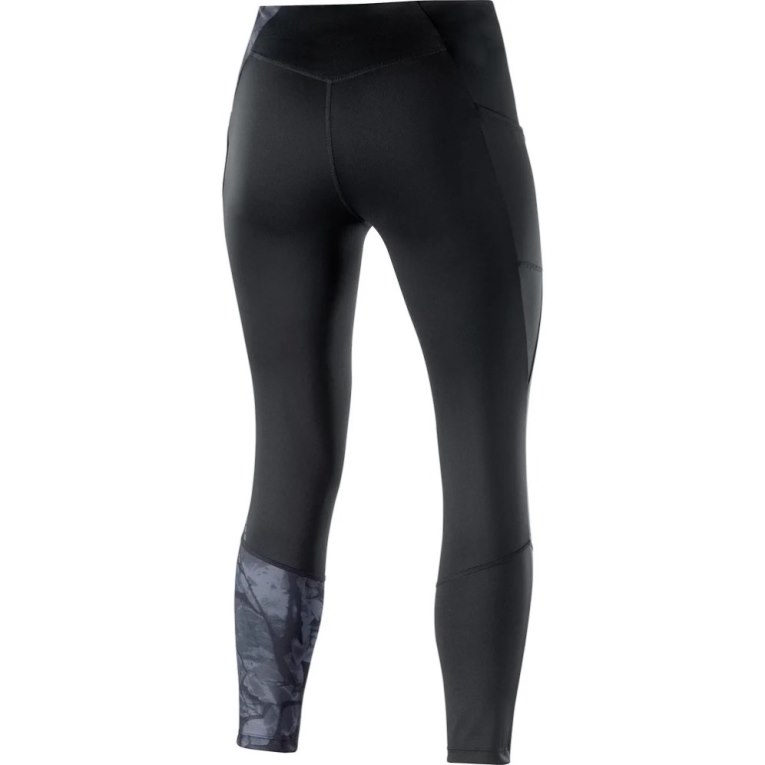 Black Salomon Cross Run 25'' Women's Running Tights | PH 15479R